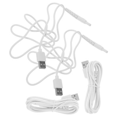 DECOMELODY 4pcs USB Charging Cable for Water Flosser Portable Rapid Charge Cord Compatible with Multiple Models Lightweight Replacement Charger for Travel and Daily Oral Care