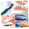 ELAYARD 6pcs Denture Cleaning Brush Partial Denture Brush Dual-Sided Nylon view 3
