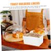 ABOOFAN 50pcs Disposable Toast Baking Liners Paper Cups Toast Paper Liners for Wedding Dessert Cups Baking view 3