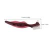 SOPOTUTU 6pcs Dual Sided Denture Toothbrush for Elderly Hard Bristle False Teeth Brush with Non Slip Handle Compact Portable Design for Daily Denture Cleaning and Gum Massage view 2