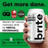 Brite Natural Focus. Energy Drink & Coffee Alternative for Productivity. Plant Based, Backed by Neuroscience. Low Calorie, Vegan, Gluten Free. Lemon Lime 12 x 330 ml. view 2