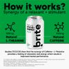 Brite Natural Focus. Energy Drink & Coffee Alternative for Productivity. Plant Based, Backed by Neuroscience. Low Calorie, Vegan, Gluten Free. Lemon Lime 12 x 330 ml. view 3