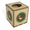Azeeda Square 'Robin Emblem' Wooden Tissue Box Cover (TB00069820) view 1