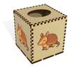 Azeeda Square 'Cute Armadillo' Wooden Tissue Box Cover (TB00069826) view 1