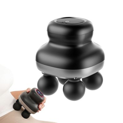 Huvqianu Electric Back Massagers - 4-Heads Soothing Massage Tool,Electric Multifunctional Handheld 9 Speeds Hip Elbow Neck Leg Chiropractic Waist Massager for Relaxation