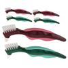 PLAFOPE 6pcs Denture Toothbrushes: Denture Brush Set for False Teeth Dual Head Oral Cleaning Massaging Brushes for Seniors Gums Care view 1