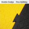LMTYBOC Portable Plastic Curb Ramps Door Step Ramp Kerb Ramp Loading Ramp Heavy Duty PVC Ramps for Driveway Pour Fauteuil Roulant Voitures Scooters Quai Garage 1 Pack/Yellow/H-11Cm view 4