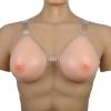 Teardrop Silicone Breast Forms for Crossdresser & Transgender Detachable Button-Up Design, Realistic Fake Boobs for Mastectomy & Cosplay, Comfortable Chest Prosthesis Natural Skin Tone (S) view 1