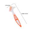 BIUDECO 6pcs False Teeth Brushes Denture Scrubber with Dual Head Anti-Slip Handle for Home Travel Oral Device Cleaning view 2