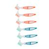 HOLIDYOYO 6pcs Denture Cleaning Brush Dual Head Toothbrush with Slip Handle for Elderly Portable False Teeth Care Retainer Brush for Oral Hygiene view 1