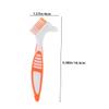 HOLIDYOYO 6pcs Denture Cleaning Brush Dual Head Toothbrush with Slip Handle for Elderly Portable False Teeth Care Retainer Brush for Oral Hygiene view 2