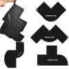 4 PCS Enhancement Card for Barbers with Measurement Indicators, Hairline Optimizer, Reusable Hairline Shaping Tool, Color Spray Edge Line Up Tool, Beard Line Up Tools Cutting Guide for Men