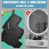 4 PCS Enhancement Card for Barbers with Measurement Indicators, Hairline Optimizer, Reusable Hairline Shaping Tool, Color Spray Edge Line Up Tool, Beard Line Up Tools Cutting Guide for Men view 2