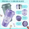 LemonRoad 30 Set Teacher Appreciation Gifts Bulk 16 Oz Teacher Appreciation Coffee Cup with Lid Back to School Gift Thank You Tumbler with Lid, Card and Bag Christmas(Cute Style,Dark Colors) view 3