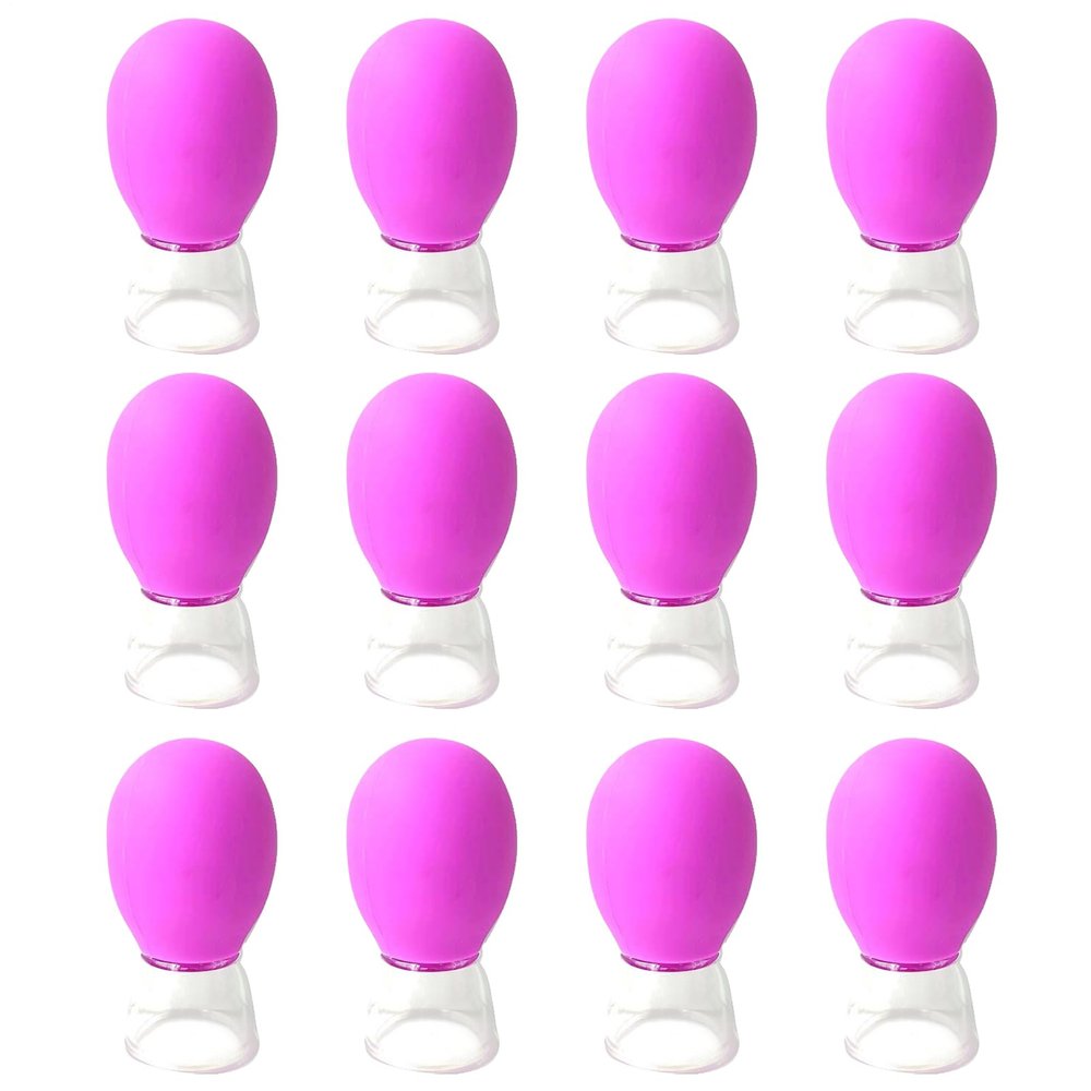 Silicone Cupping Therapys Portable Soft Silicone Vacuum Suction Cups