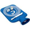 Rubber Enema Bag 2L & Hot Water Bag Kit Reusable 2-in-1 Enema Kit for Colon Cleansing, Constipation Relief, Detox, Pain & Cramp Therapy Leak-Proof, (Blue) view 1