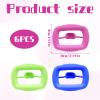 6 Pcs Silicone Mouth Opener,Cheek Retractors,Mouth Opener for Teeth Whitening,Reusable, Flexible, and Portable Dental Cheek Retractors for Teeth Whitening, Oral Inspection, and Fun Games view 2