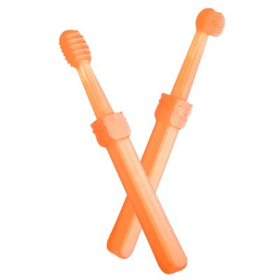 Veemoon 2pcs Delicate Toothbrush Set for Newborns Boy Girl Toothbrush Set Tongue Brush Teething Sticks for Boy Girl for Oral Care and Training