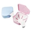 Beavorty 2Pcs Plastic Denture Case Retainer Cleaning Case for Soaking Dentures, Portable Strainer Basket, Bathroom Container for Travel view 1