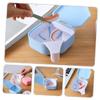 Beavorty 2Pcs Plastic Denture Case Retainer Cleaning Case for Soaking Dentures, Portable Strainer Basket, Bathroom Container for Travel view 3
