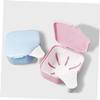 Beavorty 2Pcs Plastic Denture Case Retainer Cleaning Case for Soaking Dentures, Portable Strainer Basket, Bathroom Container for Travel view 4