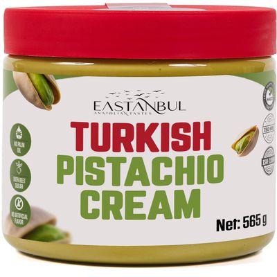 Eastanbul Pistachio Cream, Pistachio Butter, Spread in Breakfasts, 565g