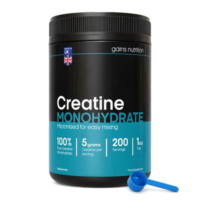GN Creatine Powder | 1kg High Strength Creatine Monohydrate Powder + Scoop - 5g per Serving | Unflavoured Filler Free Creatine-Monohydrate | Non-GMO & Gluten Free
