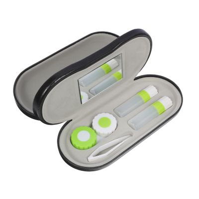 Beaupretty Creative Double Lens Storage Box with Lid, Portable Eyeglass and Sunglasses Case, Handmade Optical Glasses Holder for Men and Women, Black Hard Shell Protective Eyewear Storage
