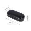 Beaupretty Creative Double Lens Storage Box with Lid, Portable Eyeglass and Sunglasses Case, Handmade Optical Glasses Holder for Men and Women, Black Hard Shell Protective Eyewear Storage view 2