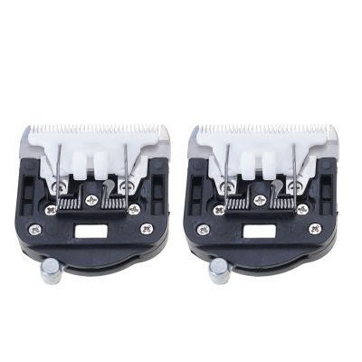 2Pieces Pet Trimmer Replacement Head Rabbits Grooming Cats Trimmer Metal Texture For Dog Cats Rabbits Grooming Replacement