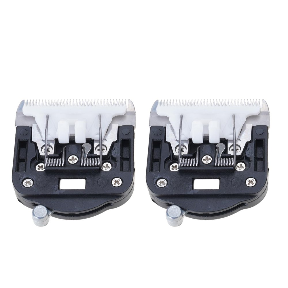 2Pieces Pet Trimmer Replacement Head Rabbits Grooming Cats Trimmer Metal Texture For Dog Cats Rabbits Grooming Replacement