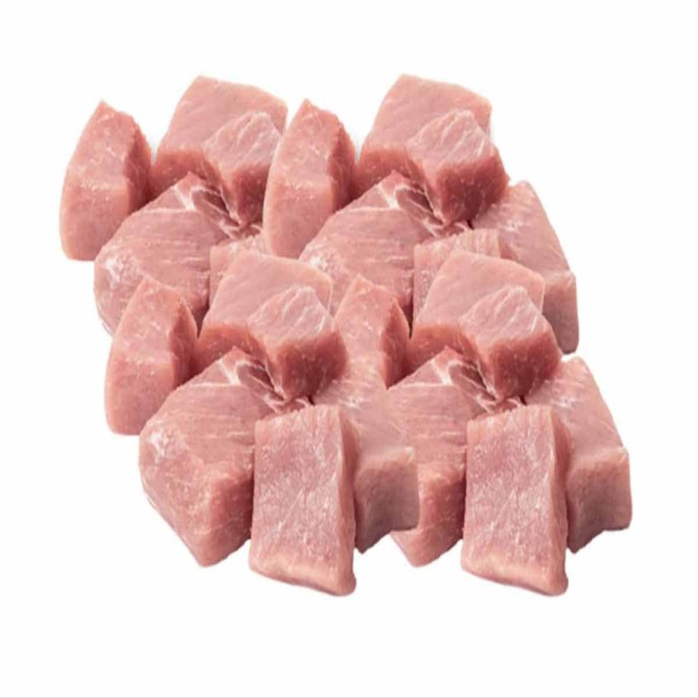 Fresh Boneless Pork Meat Chunks, 1kg
