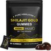 Gold Shilajit Gummies for Men & Women, Shilajit Pure Himalayan Gummy 3000mg, Energy & Boost Immune Support, Enhances Focus, Gluten Free & Vegan (60 Gummies) view 1