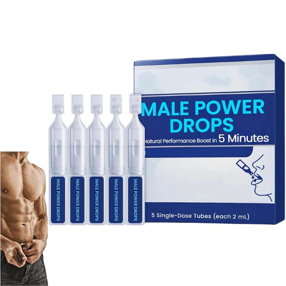 Male Power Drops, Delay Drop for Long Last Men, Instant Energy & Stamina Support, Fast-Acting Results (1pcs)
