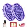 2PCS Meridian Brush Massage Brush, Acupressures Meridian Brushes, Scalp Massage Comb, Beauty Salon Professional Custom Meridians Brushes, for Body Muscle Relaxation and Stress Relief view 1