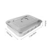 Healifty Stainless Steel Thermometer Soaking Box Tray for Easy to Store and Clean in Beauty Industry Or Indoor Use Silver round Disinfection Case view 2