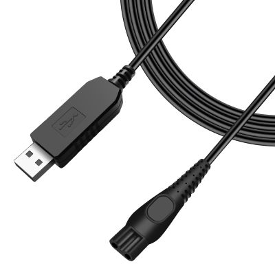 15V USB Charging Cable for Philips Shaver, Norelco One Blade & All-in-One Grooming Trimmers - Replacement HQ8505 Charger Cord,Compatible with Philip Series 3000 5000 7000 (Black)