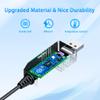 15V USB Charging Cable for Philips Shaver, Norelco One Blade & All-in-One Grooming Trimmers - Replacement HQ8505 Charger Cord,Compatible with Philip Series 3000 5000 7000 (Black) view 2