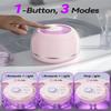 Beser Ultrasonic Retainer Cleaner, 2X Clean, Dental Ultrasonic Tooth Cleaner Machine Pod for Aligner, Nightguard, Mouth Guard, Denture Cleaner Baths, Jewelry, IPX6, 200ML (Pink) view 4