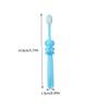 TOGEVAL 3pcs Baby Toothbrush Manual Boys and Girls Toothbrush Soft Bristles Protective Gum Design for 2-8 Years Old Children Elephant Pattern Colors Pink Yellow Blue view 2