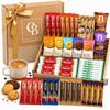 Coffee Gift Set, Premium Biscuits & Coffee Sachets. Elegantly Wrapped In a Gold Bow, Coffee Gifts for Men & Women, Includes 51 items Gift Ready Luxury Hamper for All Occasions Perfect Present view 1