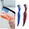 Beaupretty 4Pcs Double-Sided Denture Brush for Braces and Denture Cleaning with PP and Nylon Material, Easy Cleaning and Portable Toothbrush for Travel and Daily Oral Care view 4