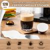 120Pcs 70mm Aluminum Foil Seal Lids for Nespresso Vertuo Reusable Capsules Coffee Pod Foli Lids Refillable Coffee Filter Foil Seals Lid view 4