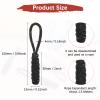 TIXIPEM Zipper Pull Replacement [5PCS] - Woven Paracord Pull Tab Extender Use for Luggage & Backpack & Jacket - [Black, White] view 3