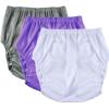 3 Pack Adult Diaper Covers,Leakproof Incontinence Underwear Washable Reusable Waterproof Adults Plastic Pants Diaper Cover Incontinence Panties Unisex(Gray+Purple+White,Large) view 1