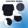 3 Pack Adult Diaper Covers,Leakproof Incontinence Underwear Washable Reusable Waterproof Adults Plastic Pants Diaper Cover Incontinence Panties Unisex(Gray+Purple+White,Large) view 4