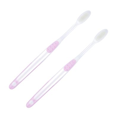 BELLIFFY 2pcs Ultra Soft Toothbrush for Pregnant Women with Comfortable Grip and Pp TPR Material, Designed to Improve Bad Breath and Provide Gentle Oral Care During Pregnancy Style