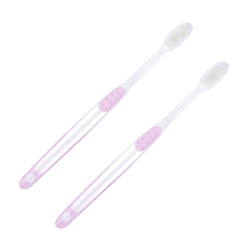 BELLIFFY 2pcs Ultra Soft Toothbrush for Pregnant Women with Comfortable Grip and Pp TPR Material, Designed to Improve Bad Breath and Provide Gentle Oral Care During Pregnancy Style