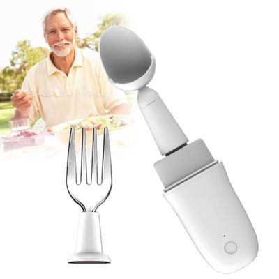 Stabilizing Spoon for Hand Tremors - Self-Stabilizing Smart Lifting Kit for Parkinson's Patients and Tremor Sufferers