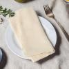 Vestamore Vibrant Cotton Denim Napkins with Fringed Edges for Weddings, Parties & Dining - 12 Pack, 16.5 X 16.5 Inches view 2